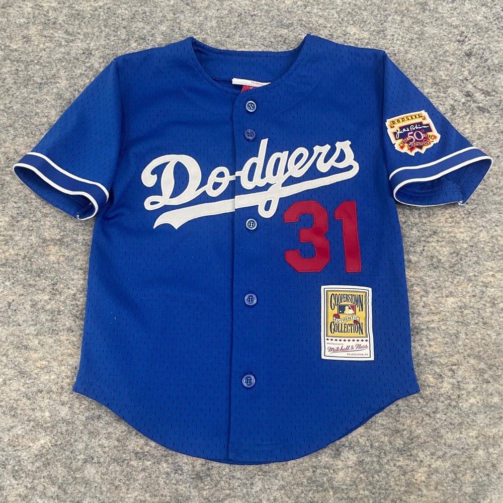 Mitchell & Ness Mike Piazza Los Angeles Dodgers Jersey #31 Youth S 4 Toddler
